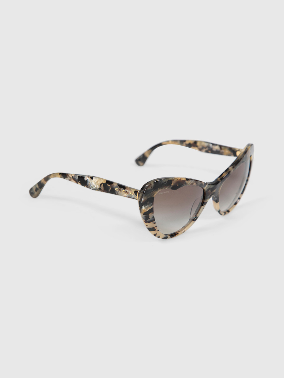 Miu Miu Tortoiseshell Cat Eye Gradient Sunglasses