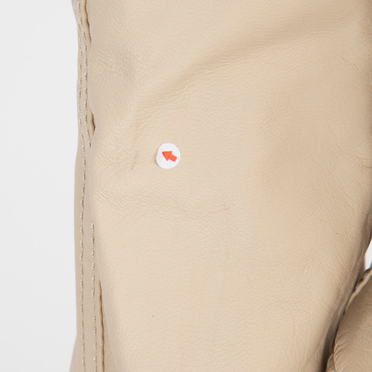 Duvetica Beige Leather Hooded Zip Jacket