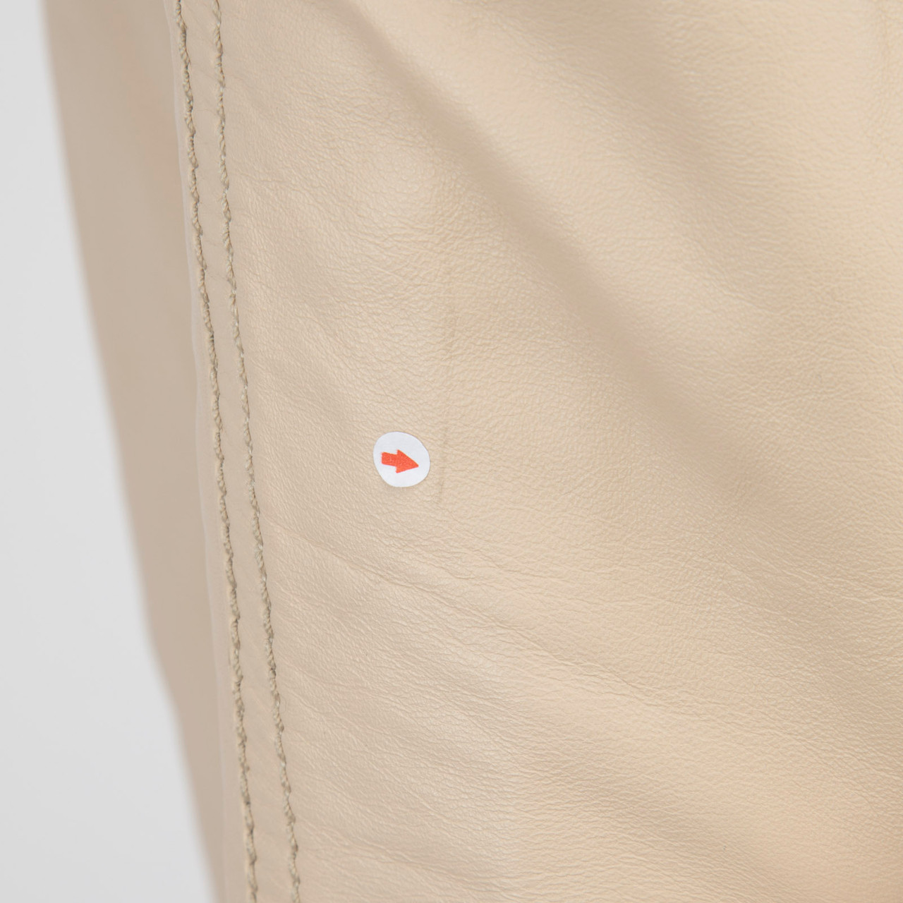 Duvetica Beige Leather Hooded Zip Jacket