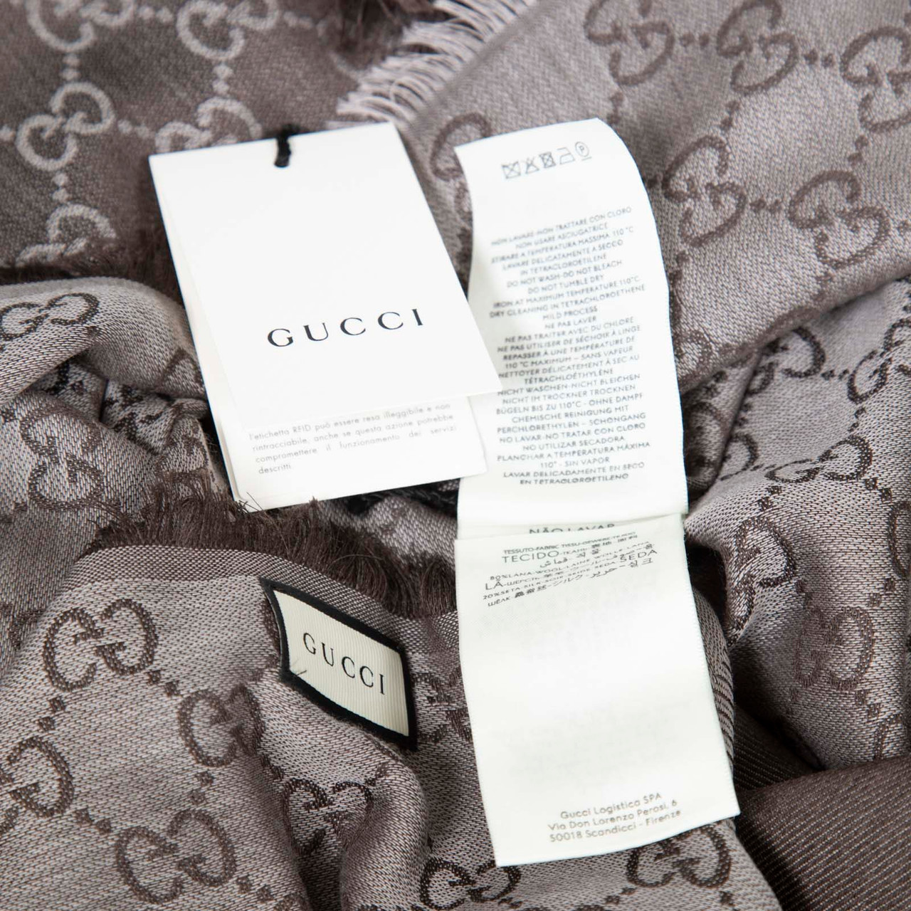 Gucci Wool Guccissima Scarf