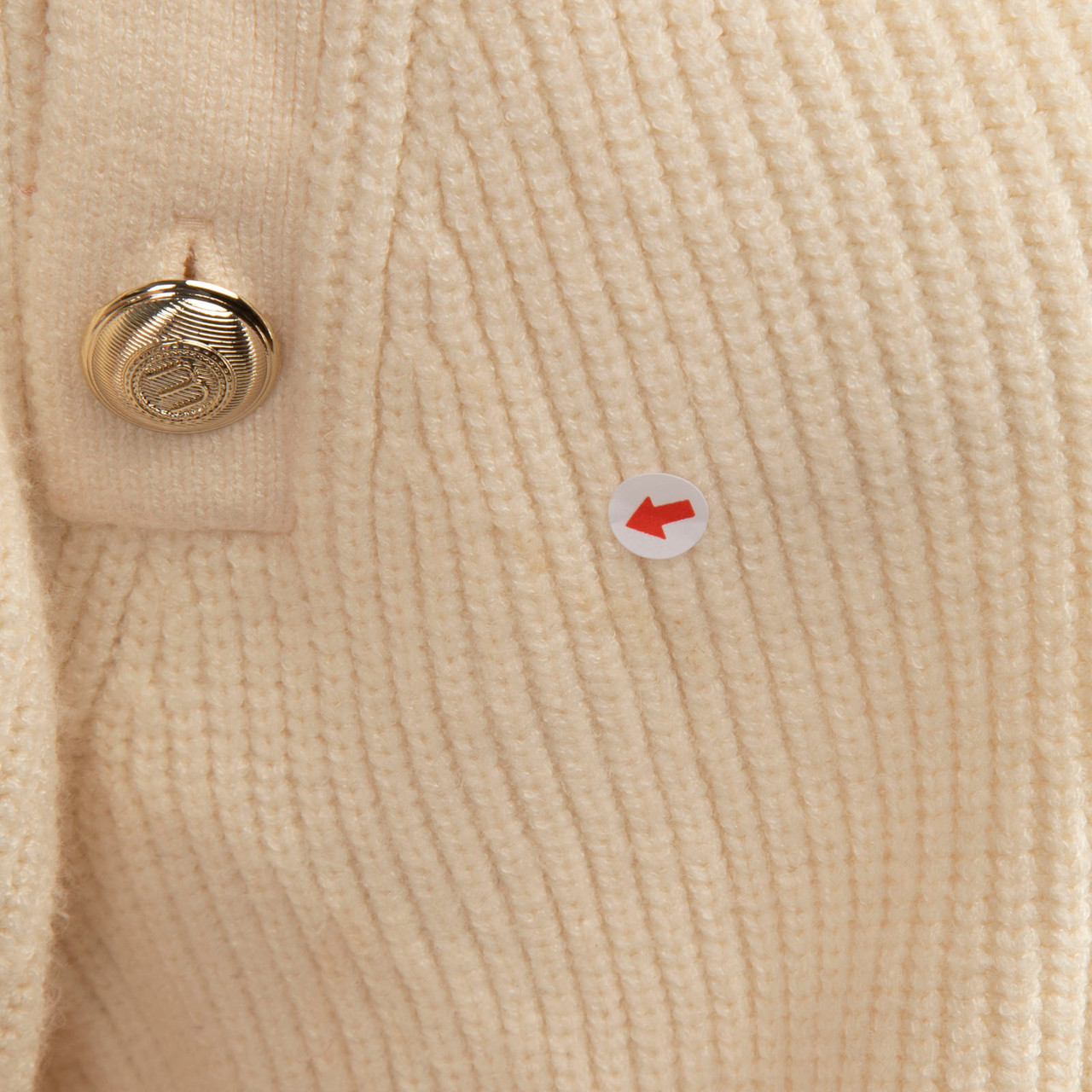 Maje Ecru Mock Neck Knit Jumper