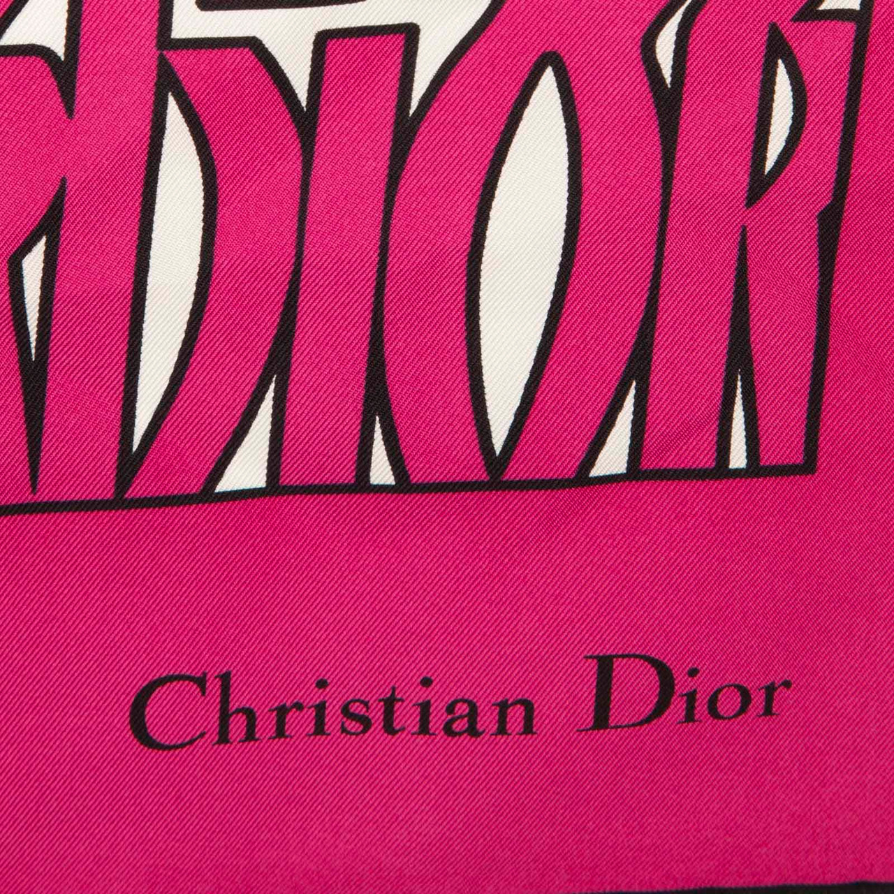 Dior Pink Monogram Square Scarf