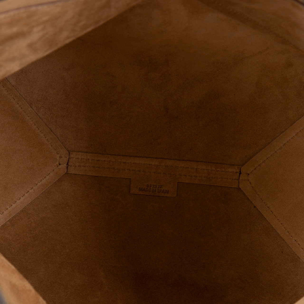 Loewe Burgundy Leather Puzzle Tote Bag