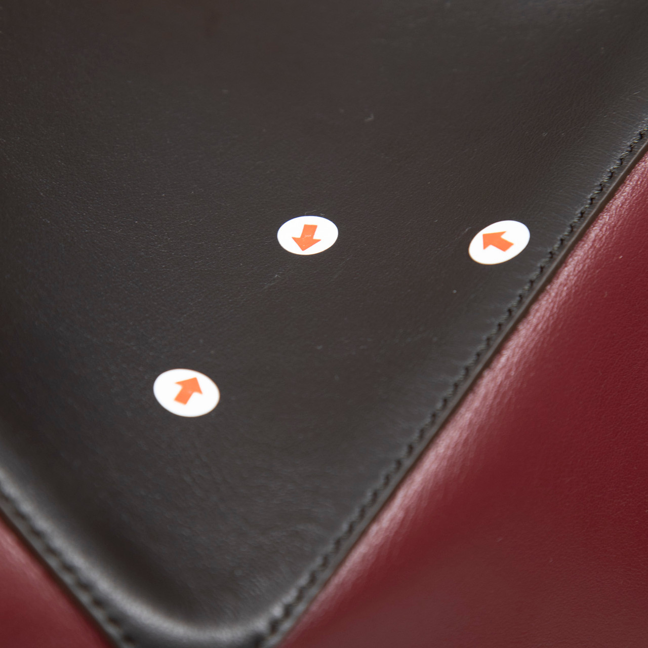 Loewe Burgundy Leather Puzzle Tote Bag