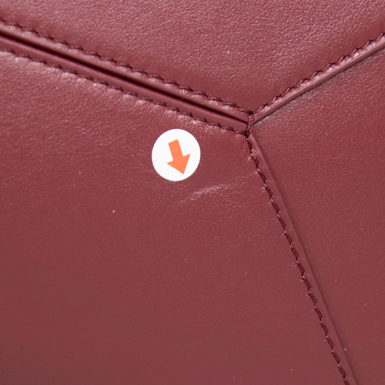 Loewe Burgundy Leather Puzzle Tote Bag