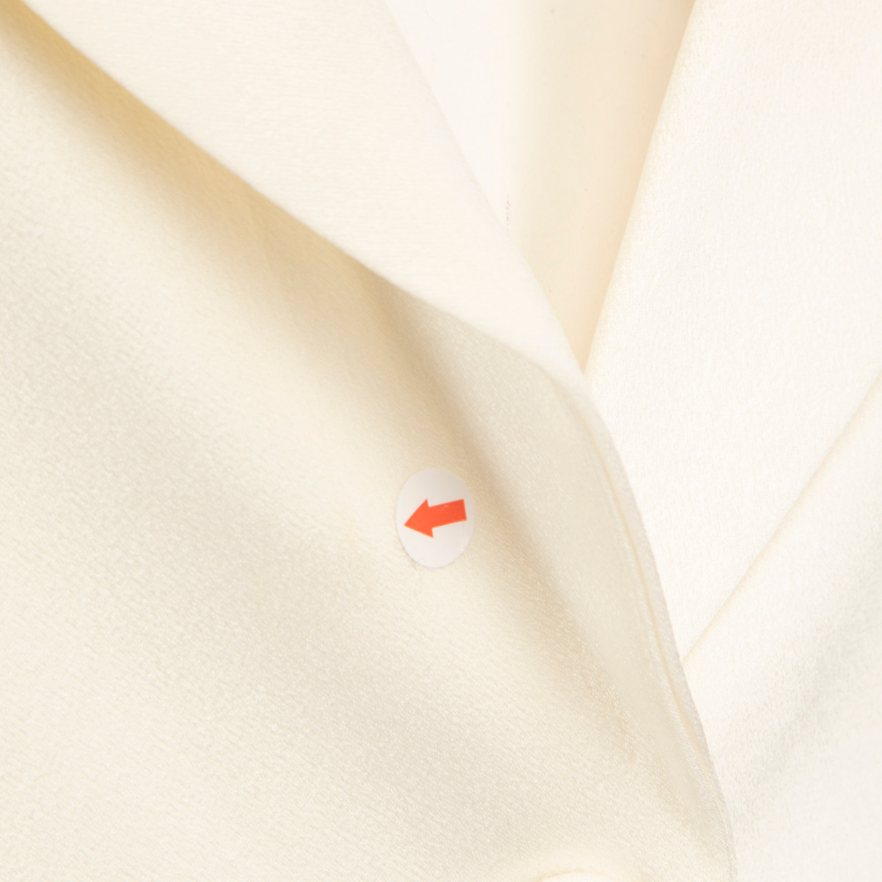 Alexis White Satin Single Breasted Blazer