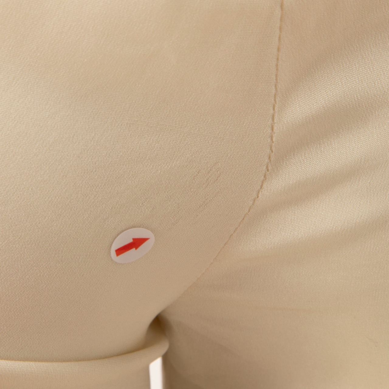 Blumarine Cream Faux Pearl Slim Fit Trousers