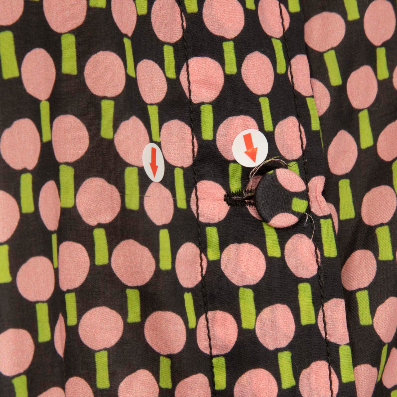 La DoubleJ Abstract Patterned Button Up Blouse