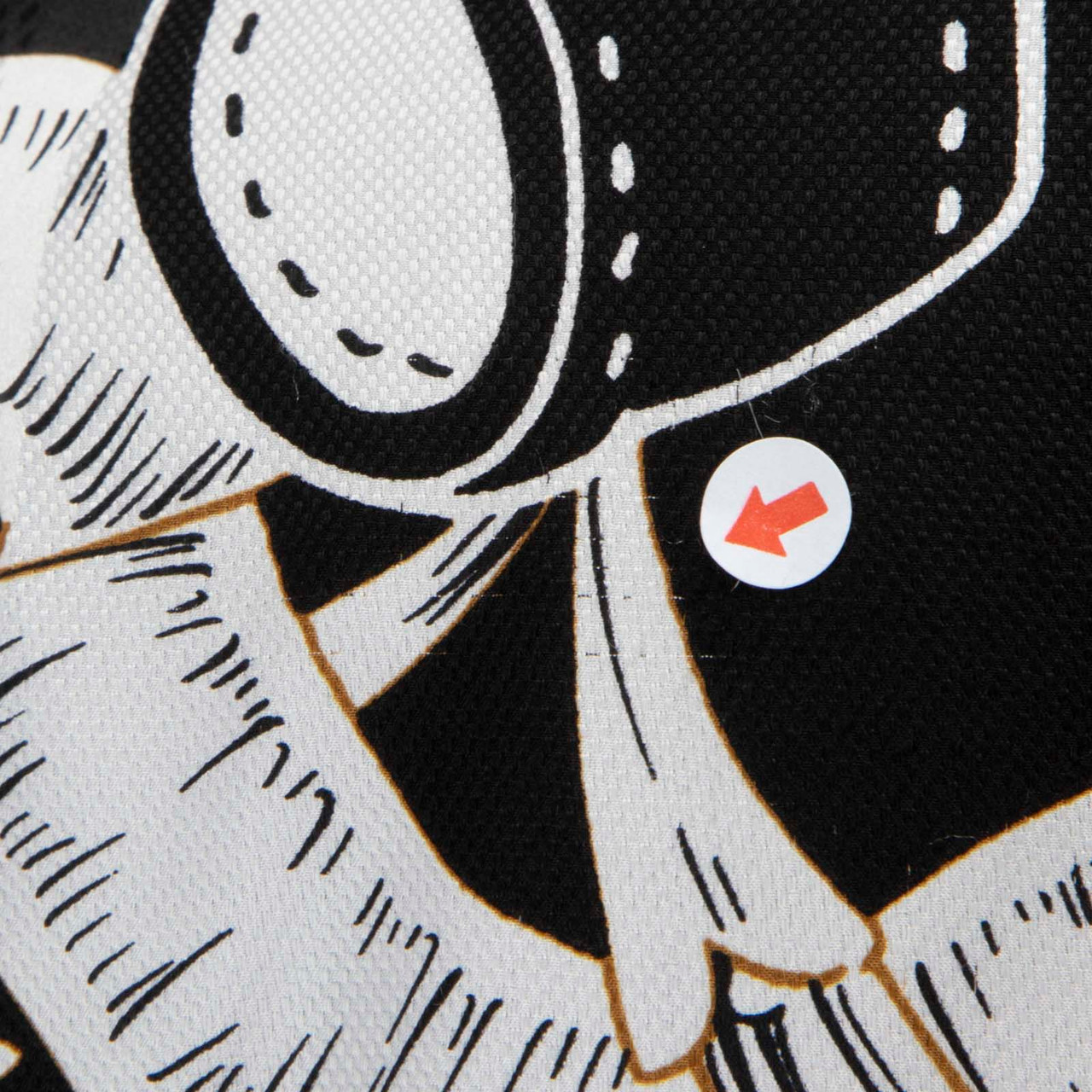 Hermès Black & White Silk Abstract Kaftan