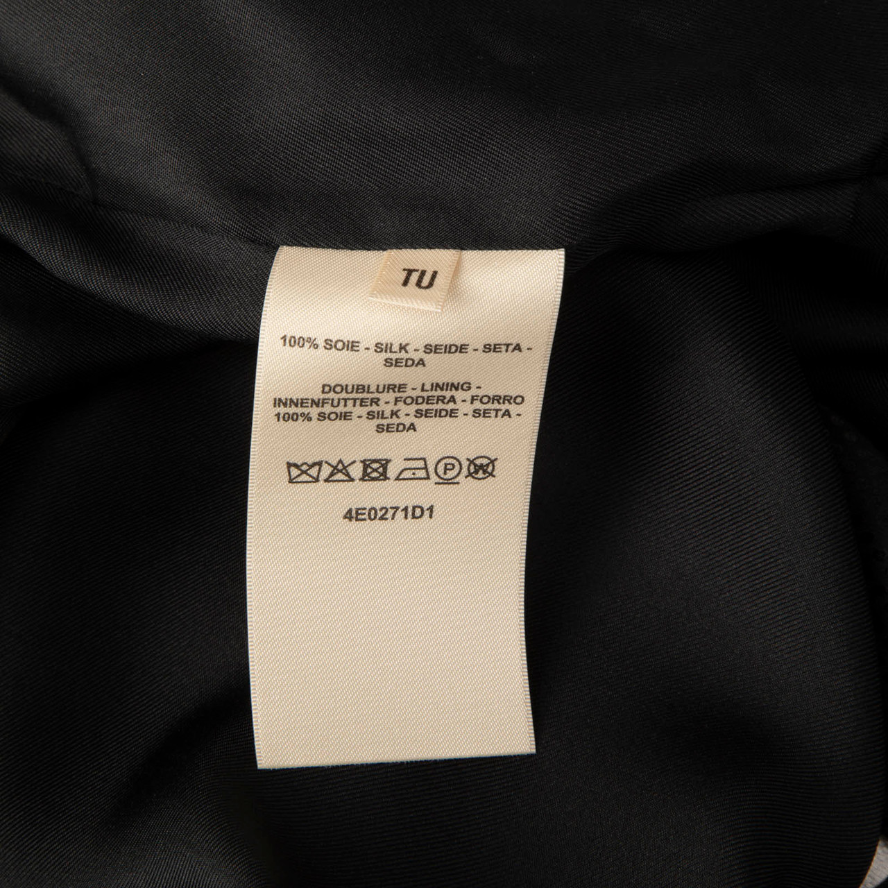 Hermès Black & White Silk Abstract Kaftan