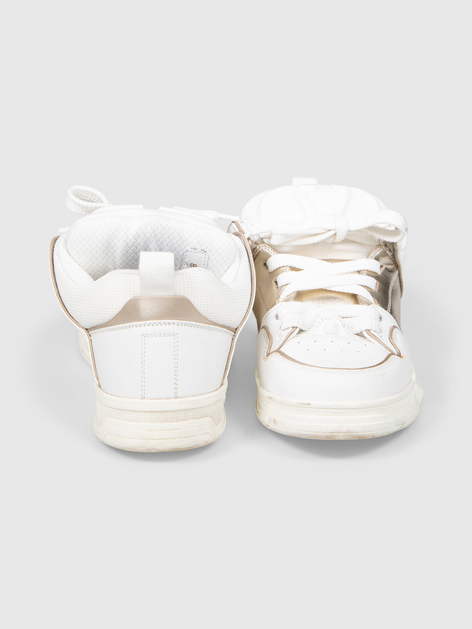 Valentino Garavani White Leather Open Skate Trainers