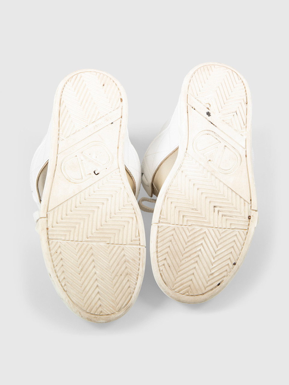 Valentino Garavani White Leather Open Skate Trainers