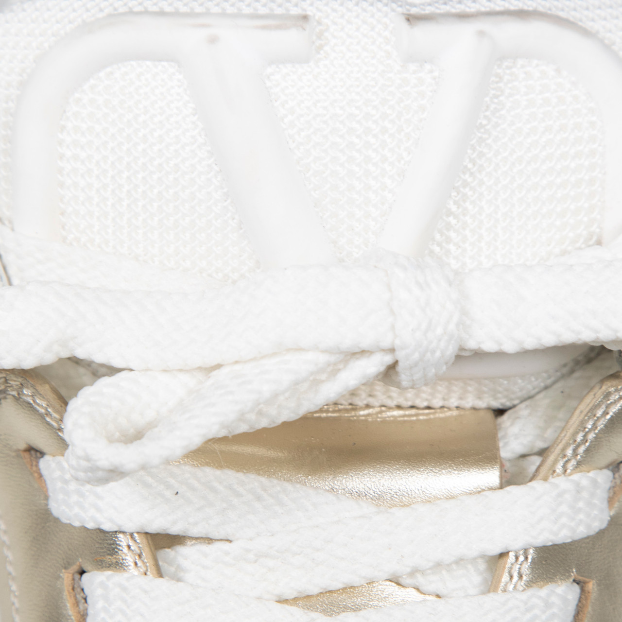 Valentino Garavani White Leather Open Skate Trainers