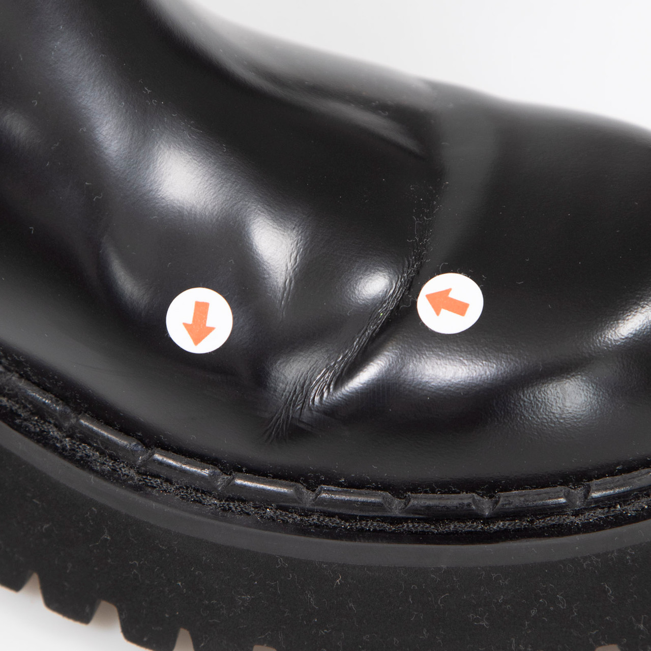 Gucci Black Leather Web Stripe Mid Calf Boots