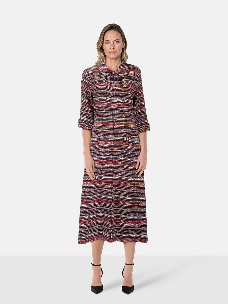 Chanel F/W 2014-2015 Striped Wool Dress