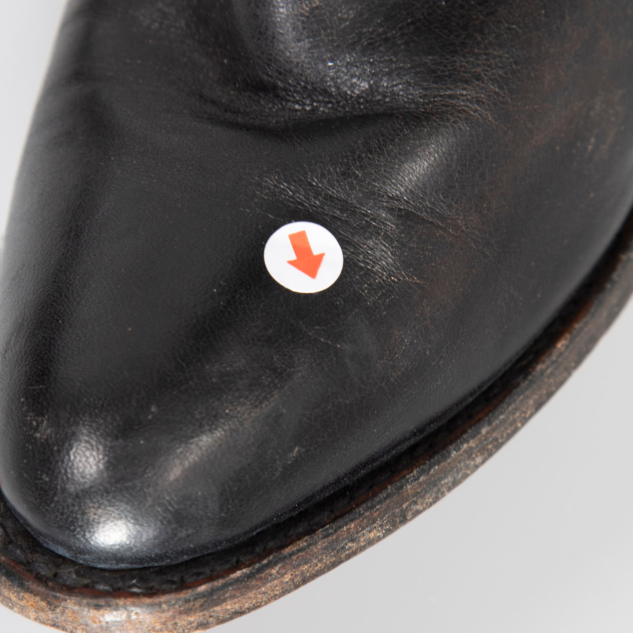 Frye Black Leather Cowboy Knee High Boots