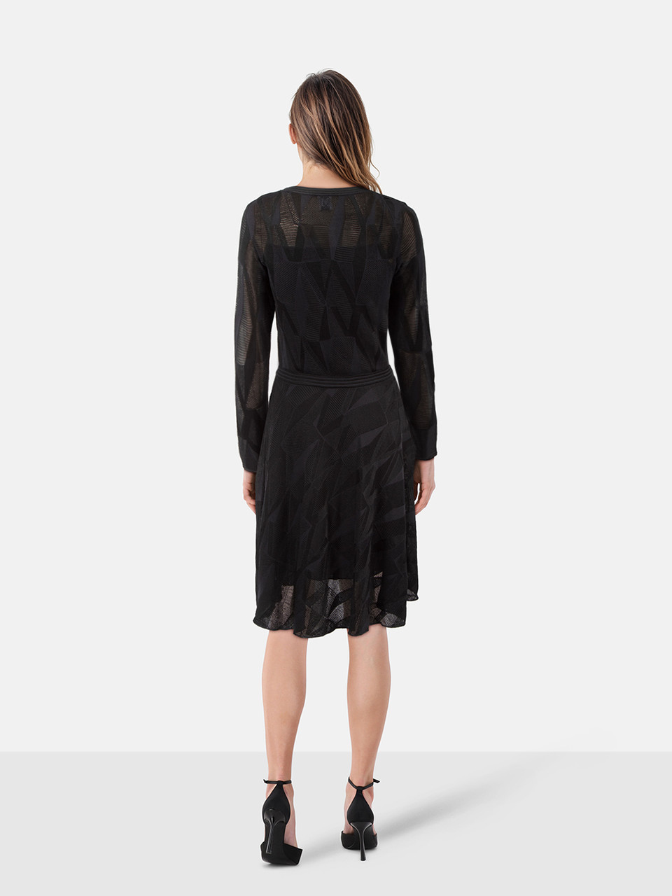 Missoni Black Long Sleeve Skater Dress