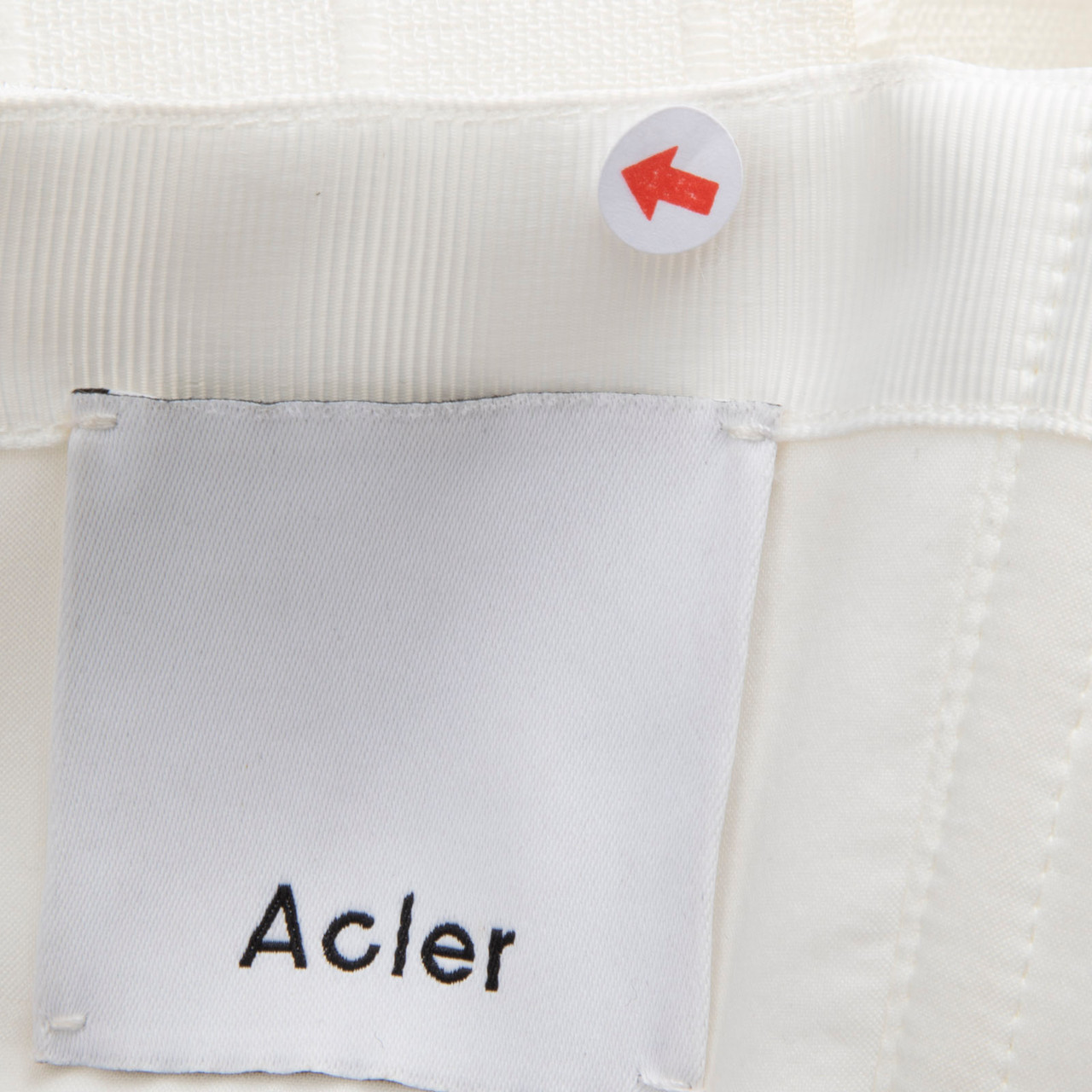 Acler White Off Shoulder Ruffle Top