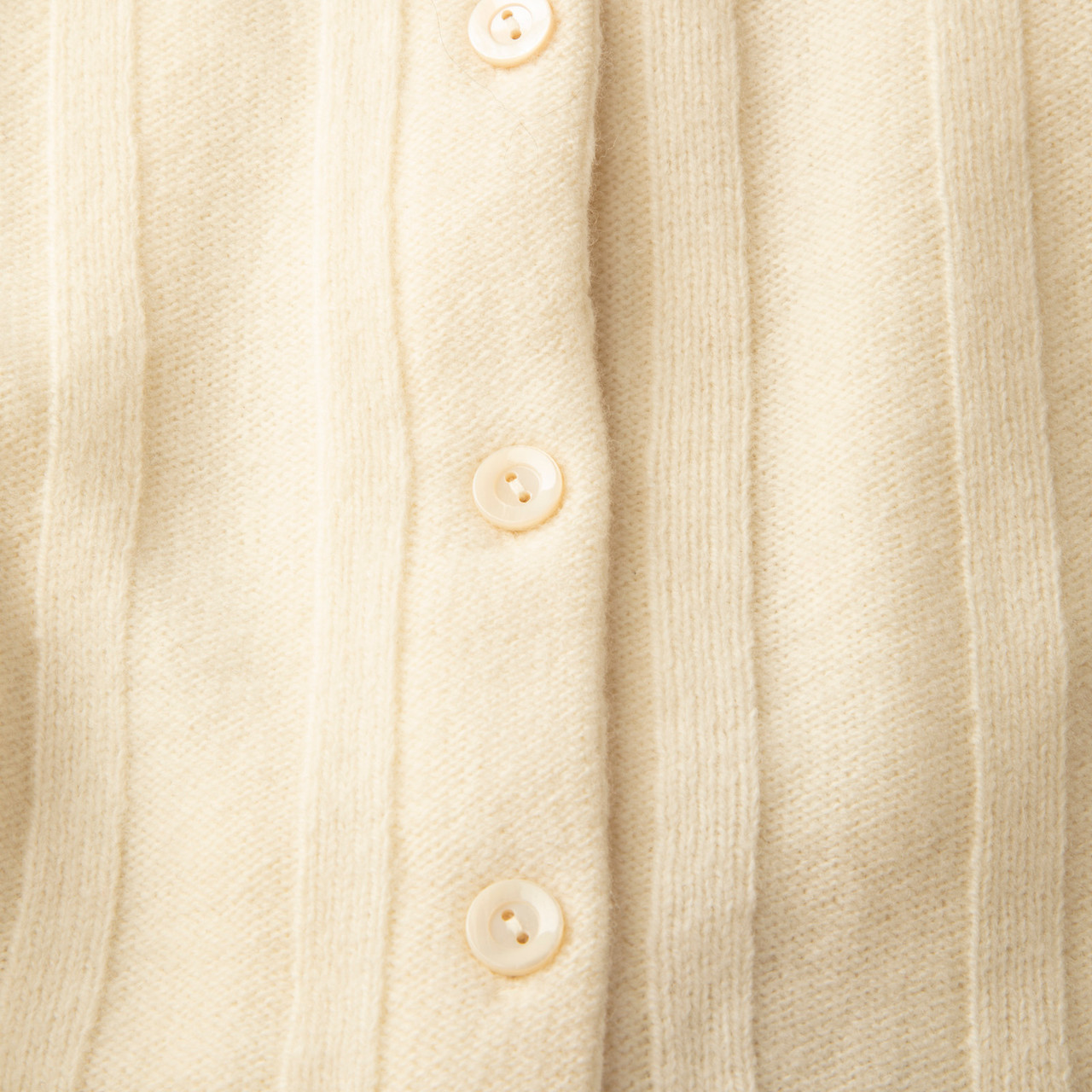 Reformation White Wool Knit Cardigan