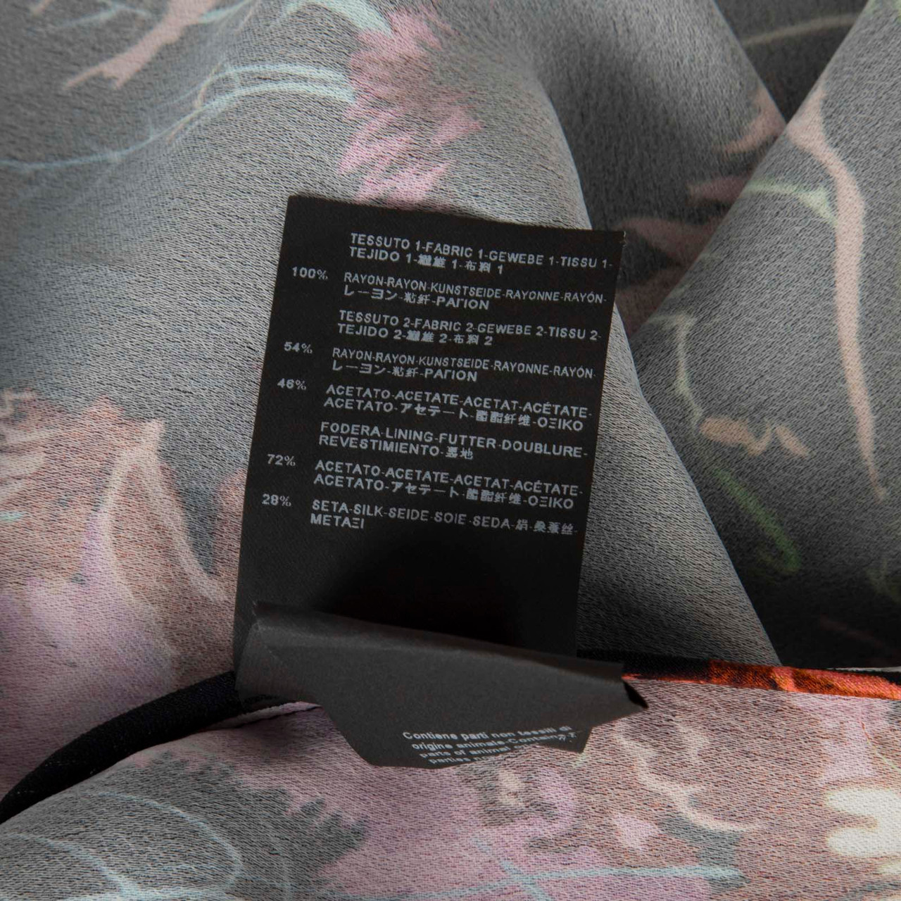 Balenciaga Belted Short Sleeve Printed Dress