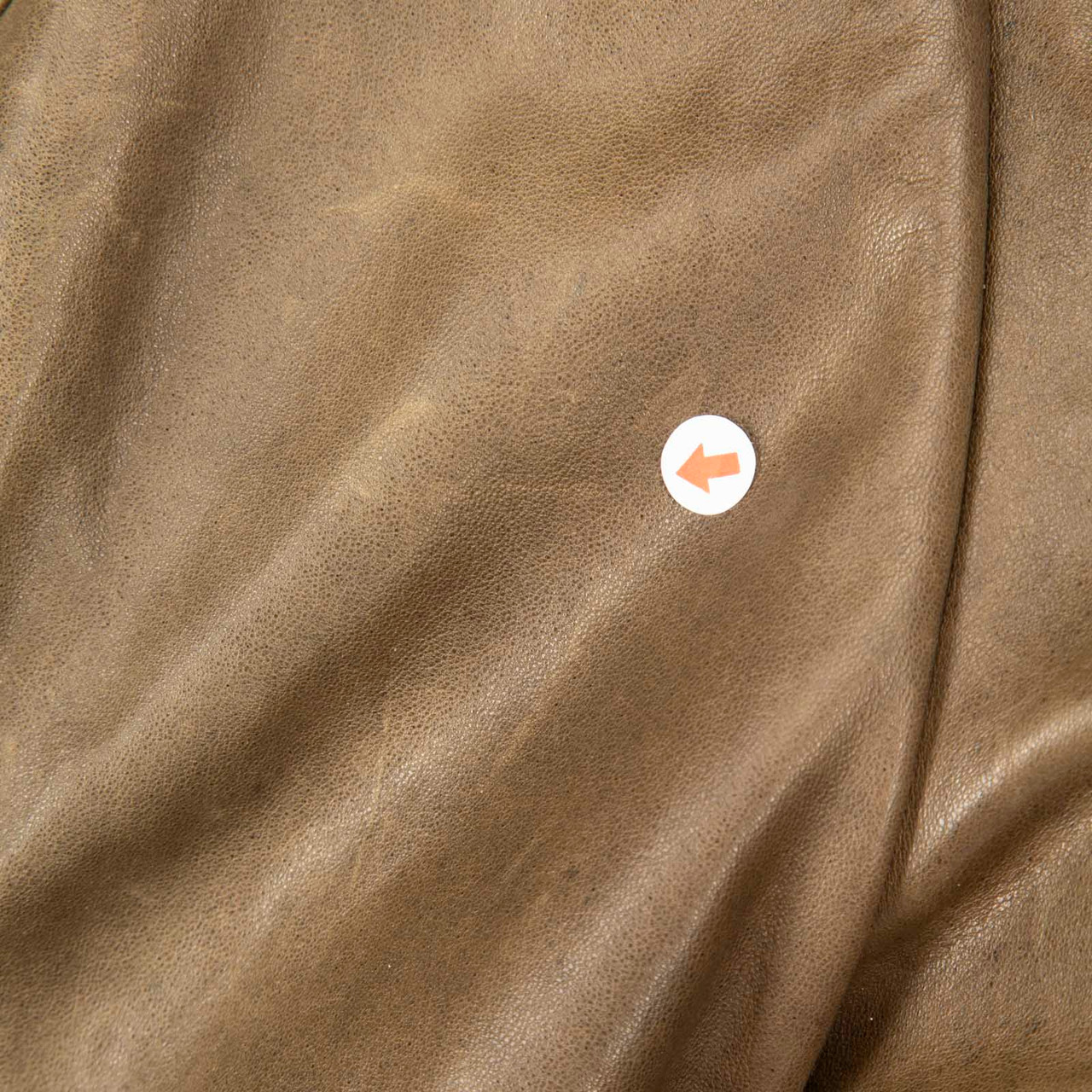 Fendi Khaki Leather Sleeve Pocket Jacket