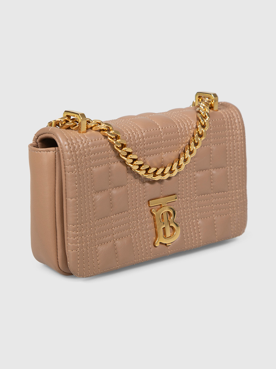 Burberry Beige Leather Mini Lola Shoulder Bag