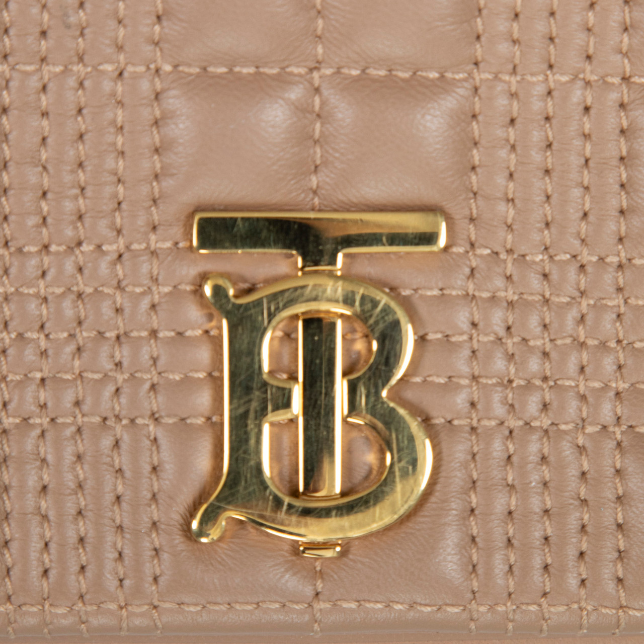 Burberry Beige Leather Mini Lola Shoulder Bag