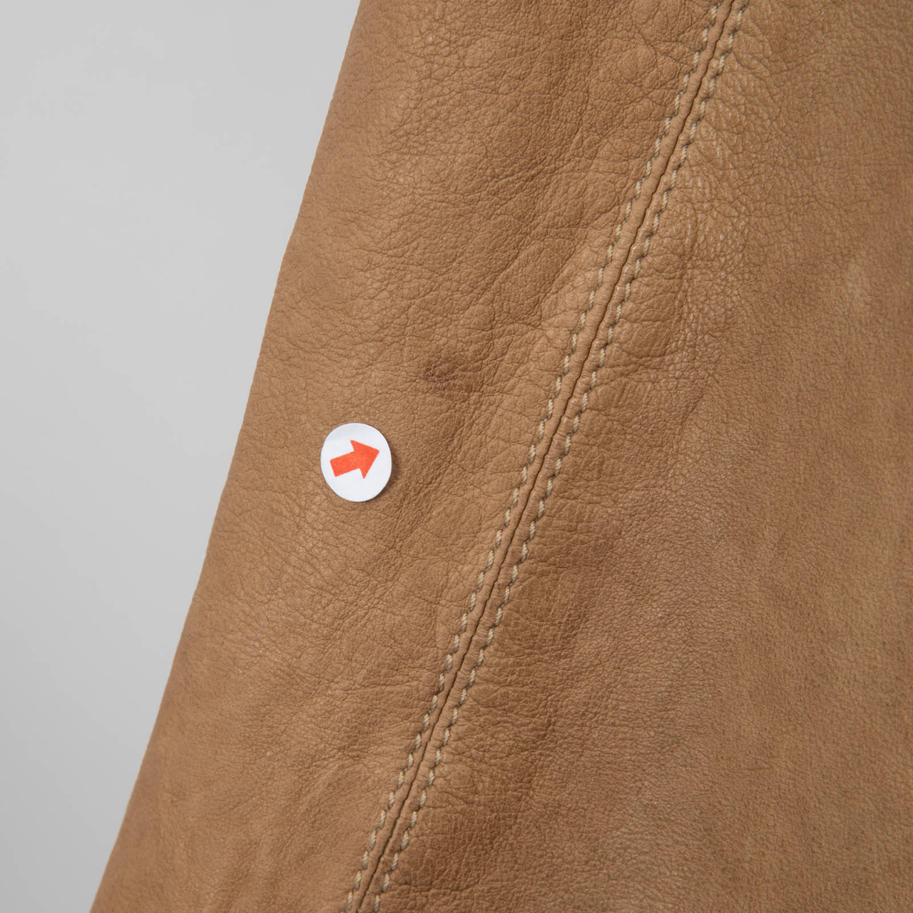 Emporio Armani Brown Leather Buttoned Trench Coat