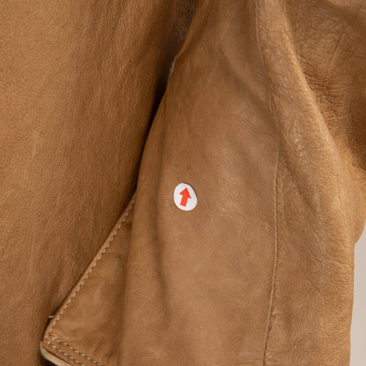 Emporio Armani Brown Leather Buttoned Trench Coat