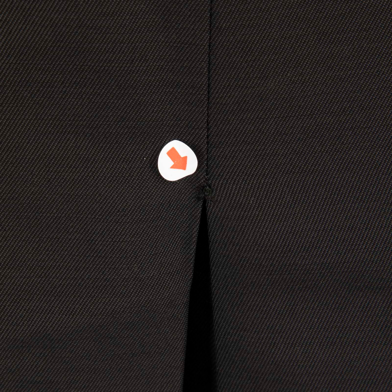 Prada Black Wool Front Pleat A-Line Skirt