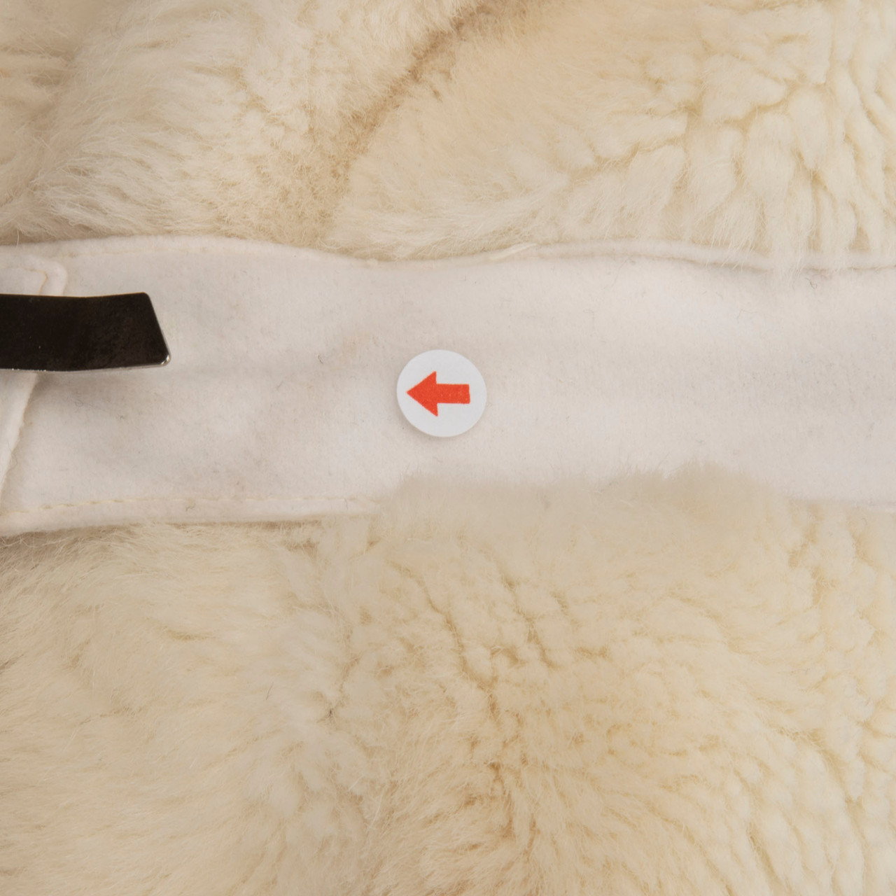 Dolce & Gabbana White Fur Single Breast Coat