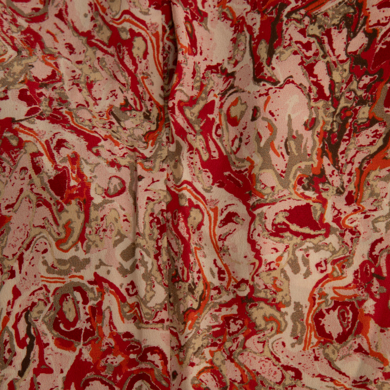 Bottega Veneta Abstract Print Silk Slim Trousers