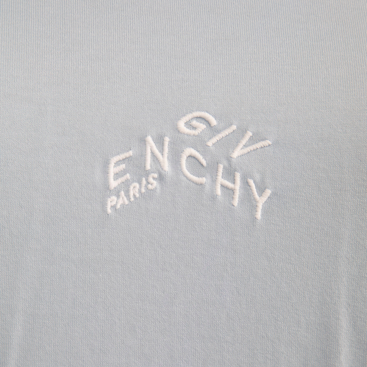 Givenchy Blue Logo Embroidered T-Shirt