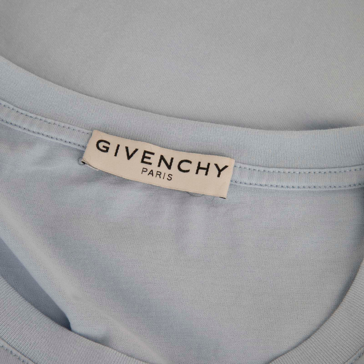 Givenchy Blue Logo Embroidered T-Shirt