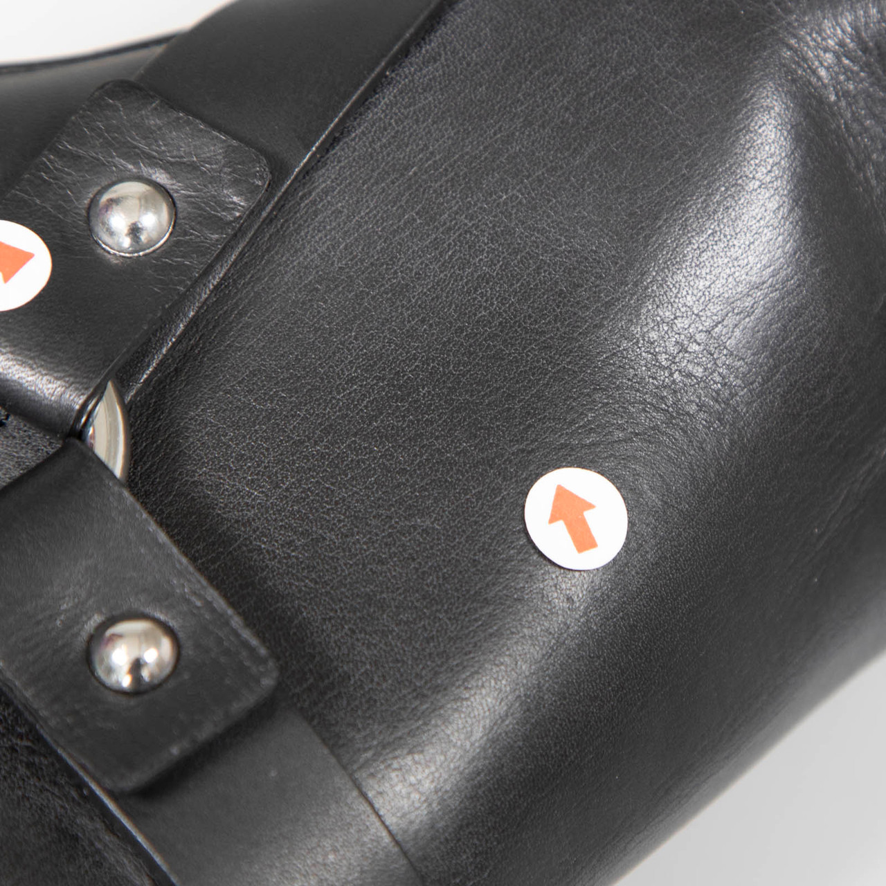 Dsquared2 Black Buckled Leather Mid Calf Boots