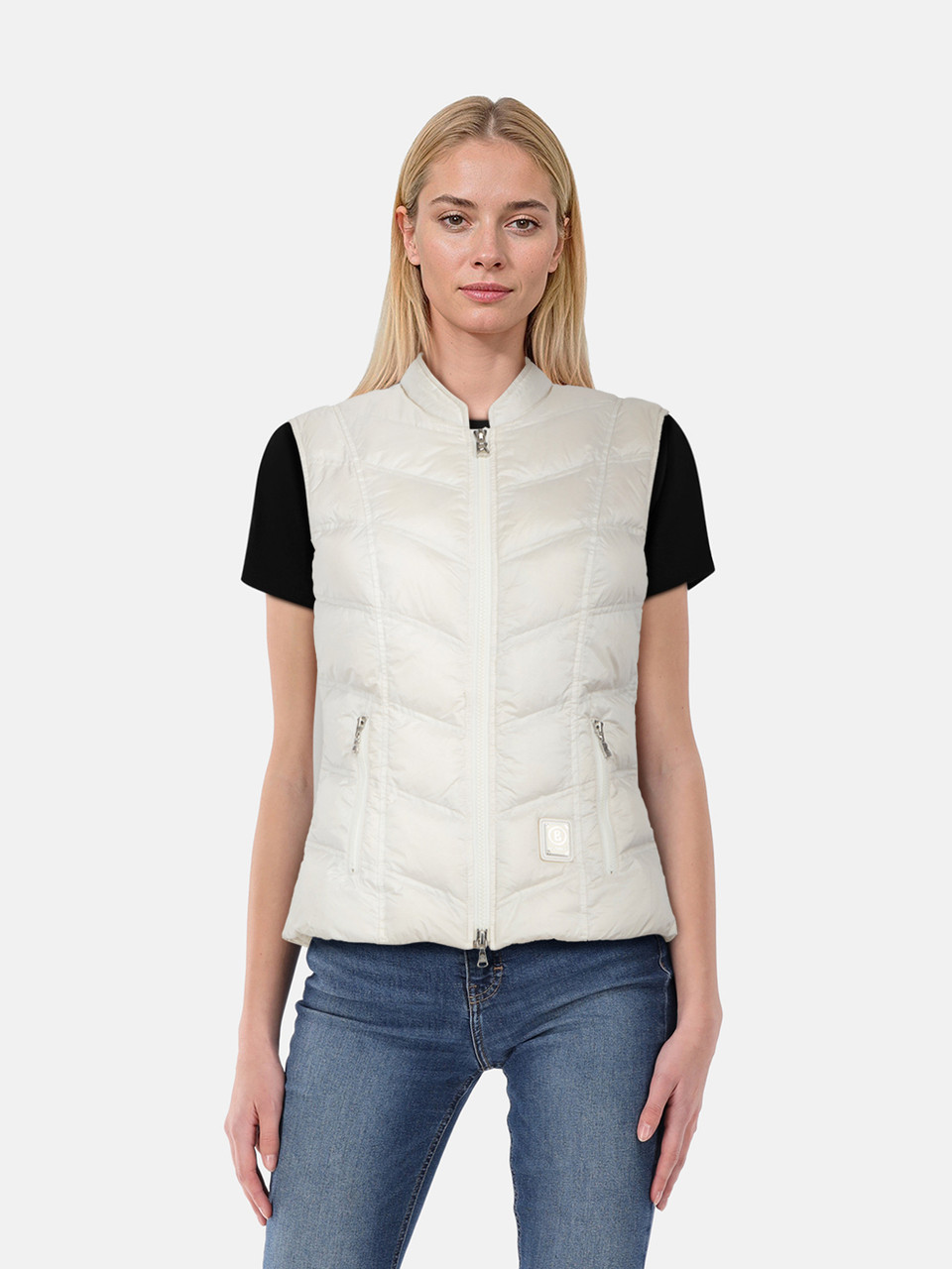 Bogner White Goose Down Puffer Vest