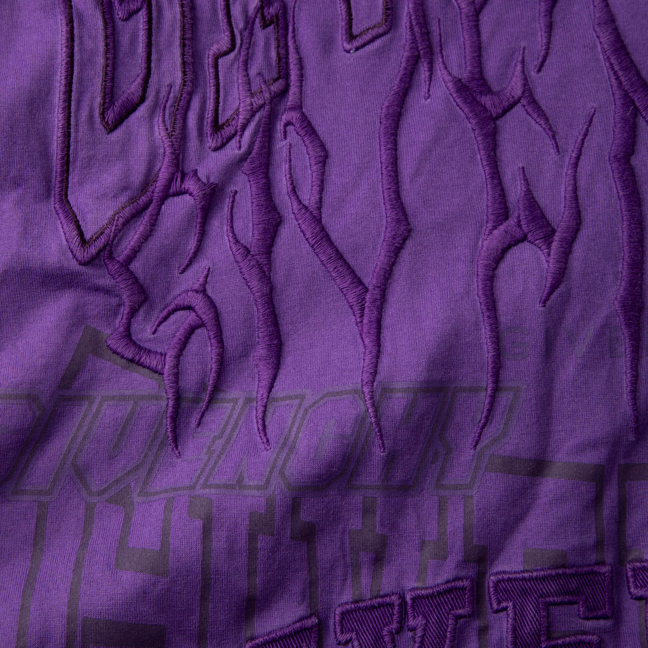 Givenchy Purple Logo Embroidered T-Shirt