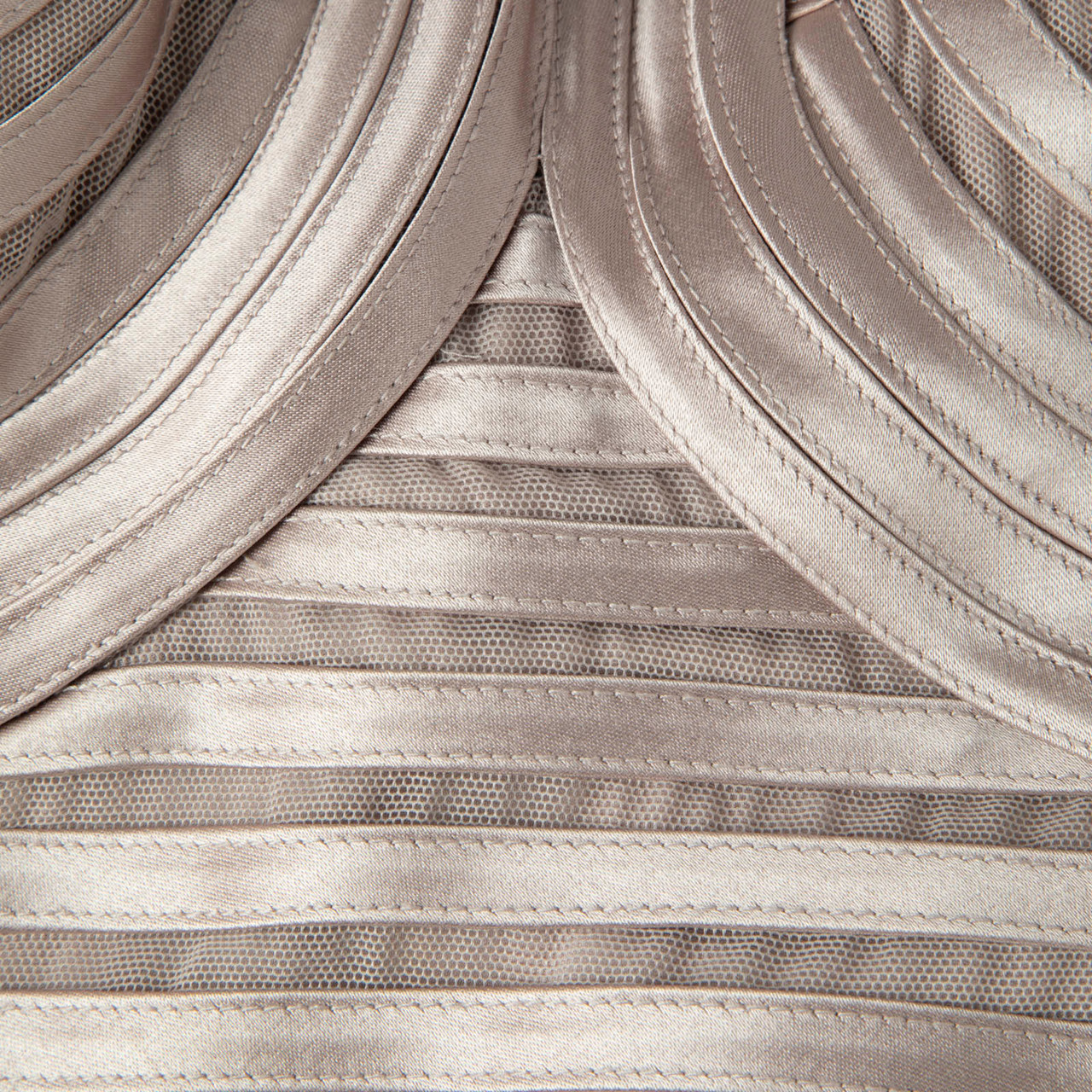 BCBG Max Azria Pink Halterneck Striped Maxi Dress