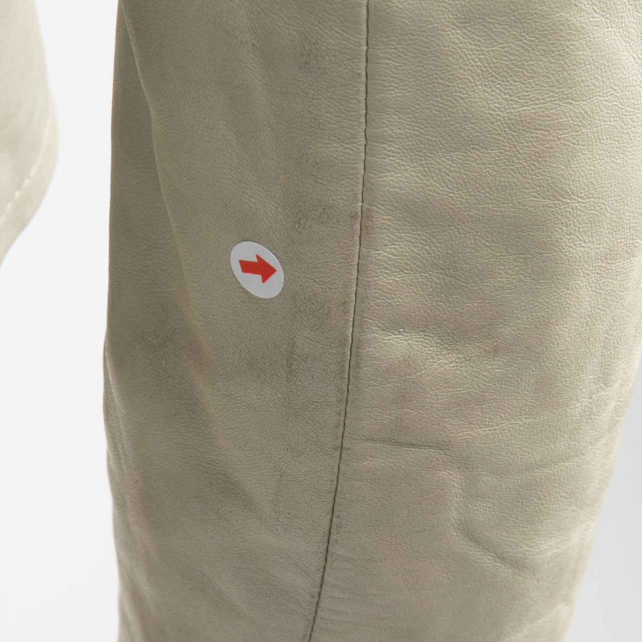 Emporio Armani Grey Leather Double Breast Jacket