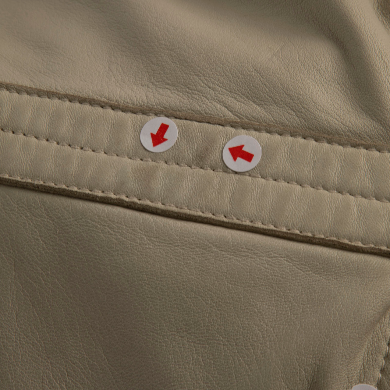 Emporio Armani Grey Leather Double Breast Jacket