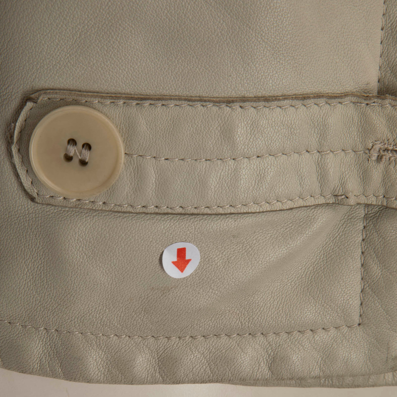 Emporio Armani Grey Leather Double Breast Jacket