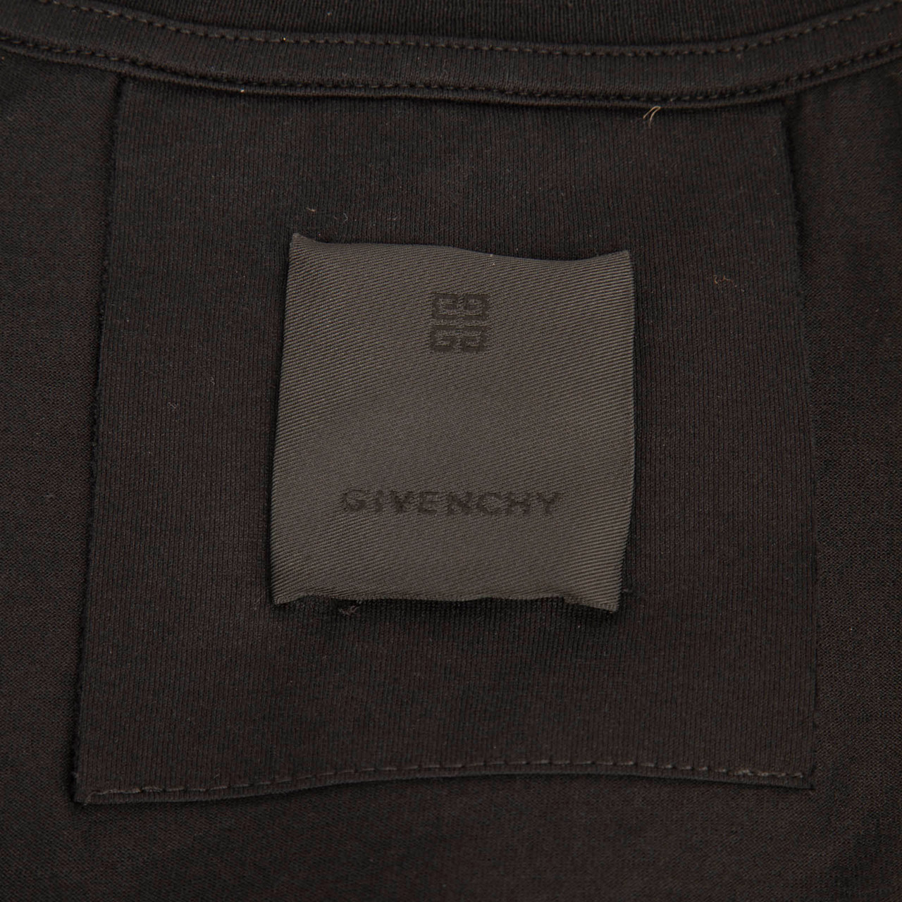 Givenchy Black & Rainbow Embroidered Logo T-Shirt