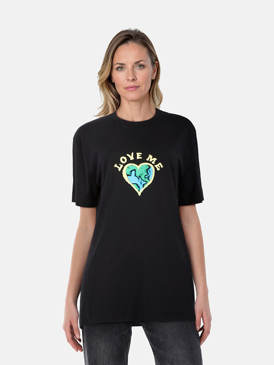 Givenchy Black Love Me Heart Print T-Shirt