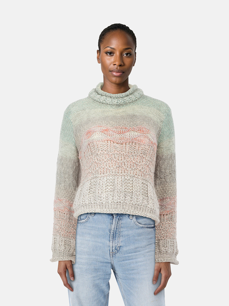 Missoni Alpaca Wool Mock Neck Knit Jumper