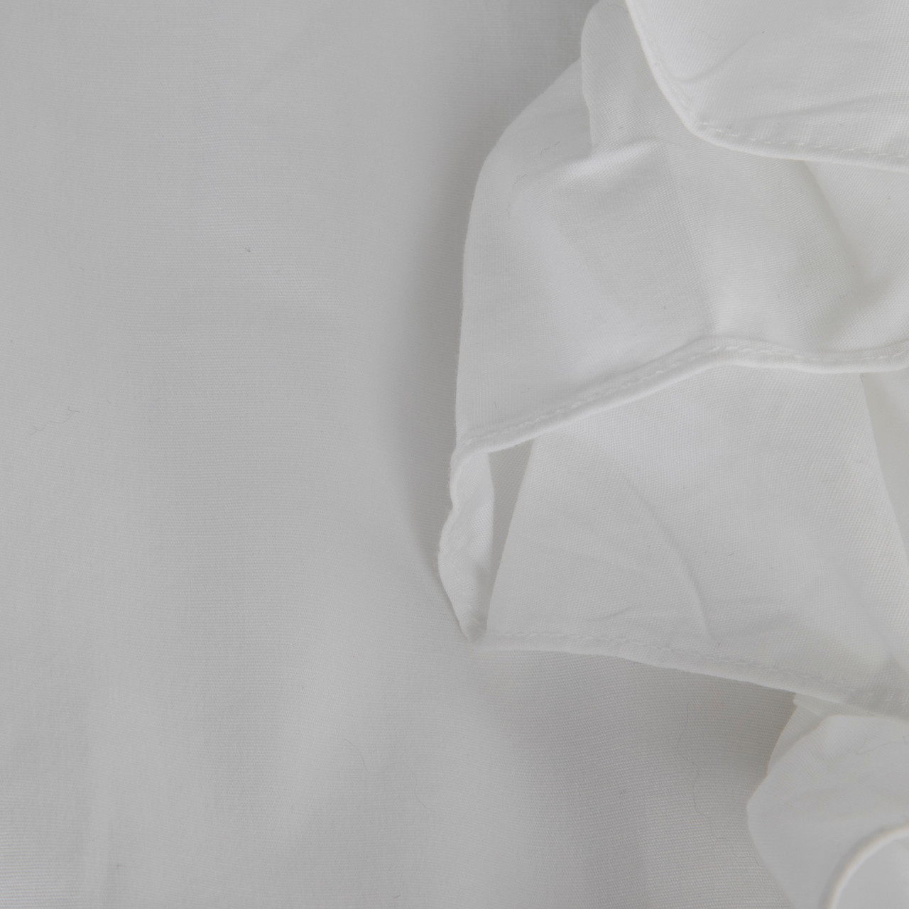 Ralph Lauren White Ruffle Long Sleeve Shirt