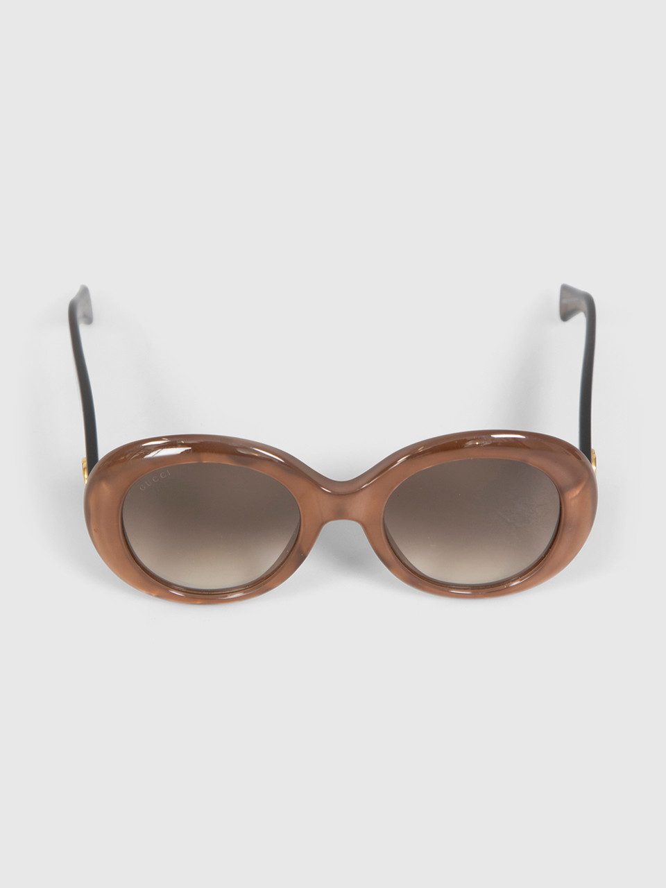 Gucci Brown Gradient Round Sunglasses
