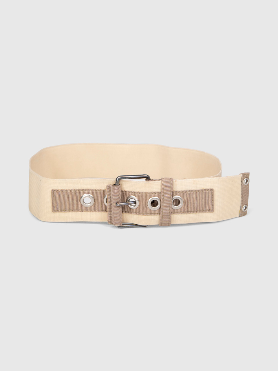 Lanvin Beige Elasticated Eyelets Belt