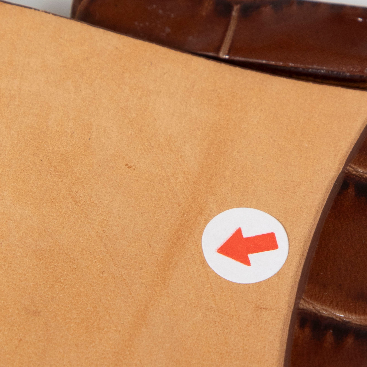 Max Mara Brown Croc Embossed Leather Belt