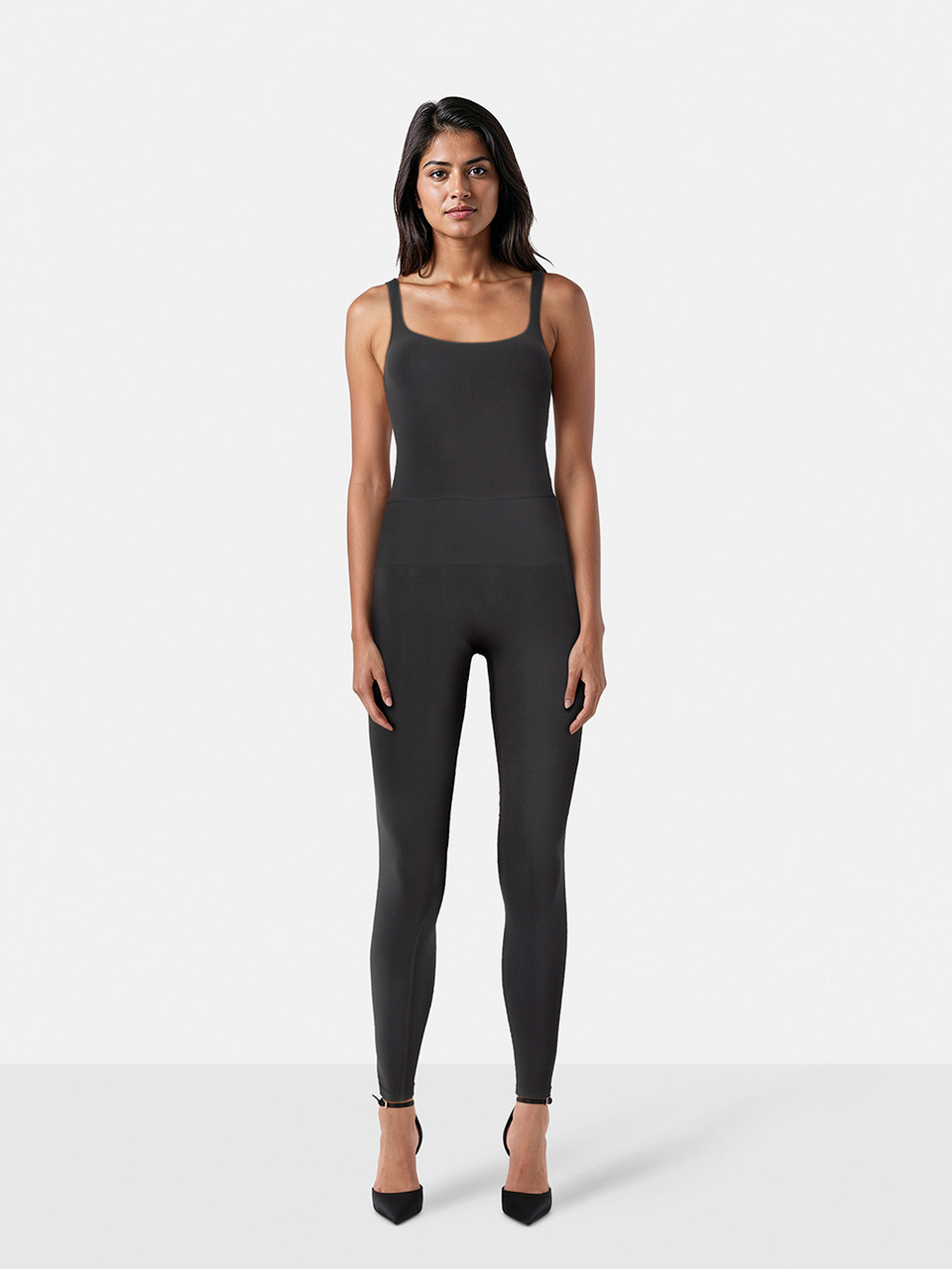Skims Black Soft Smoothing Seamless Catsuit