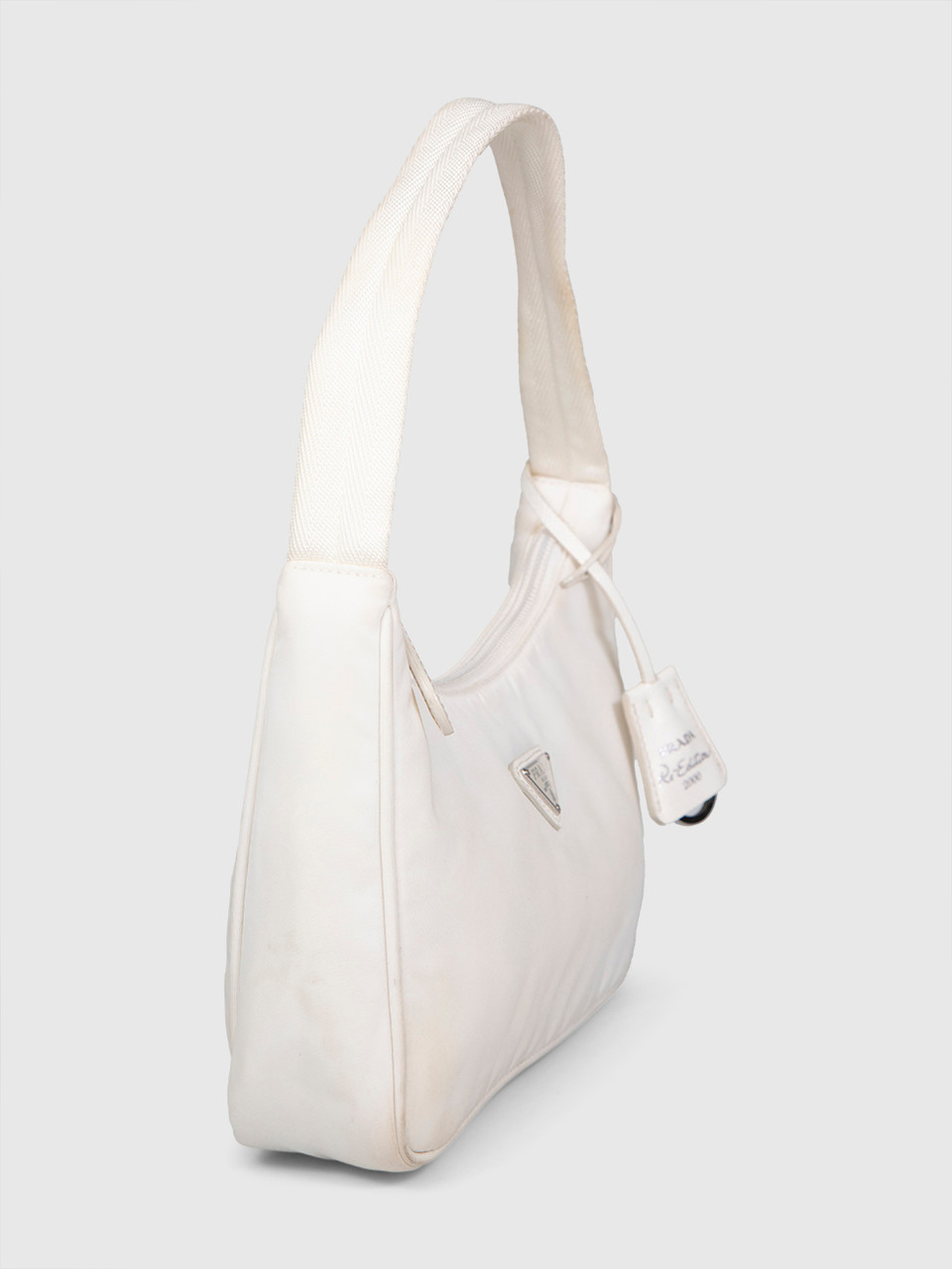 Prada White Re-Edition 2000 Re-Nylon Mini Bag